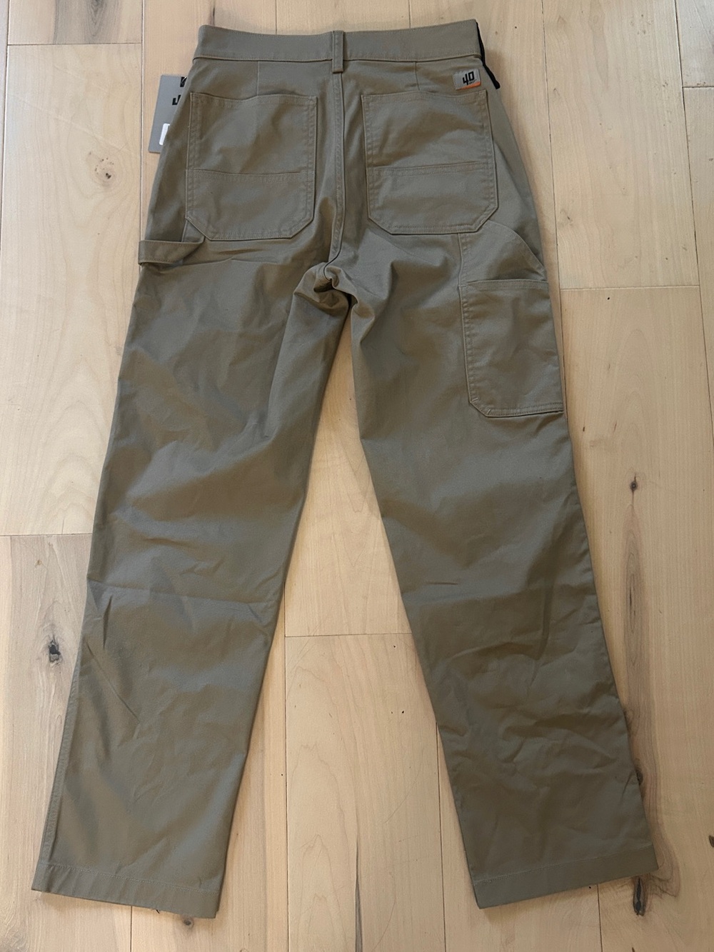 NWT Duluth 40 Grit Flex Twill Carpenter Pants Work Pants Relaxed Fit 28x30 Tan - Picture 2 of 10